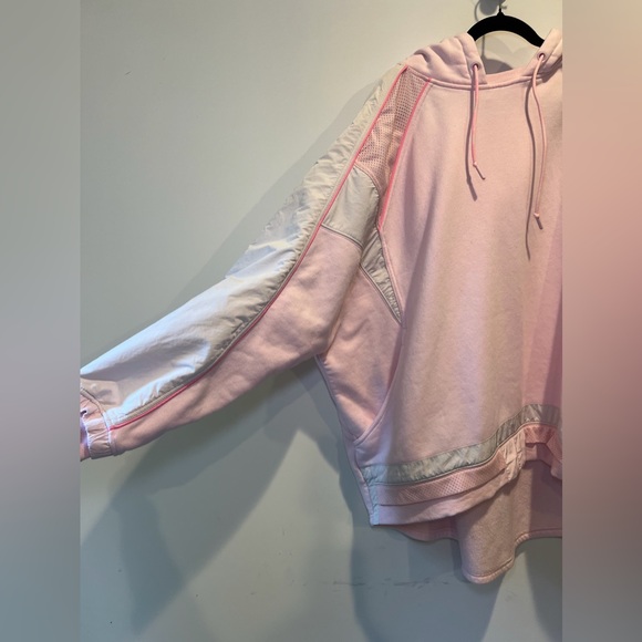 Free People Movement Racing Stripes Pullover Hoodie in Heirloom Pink - Picture 2 of 7